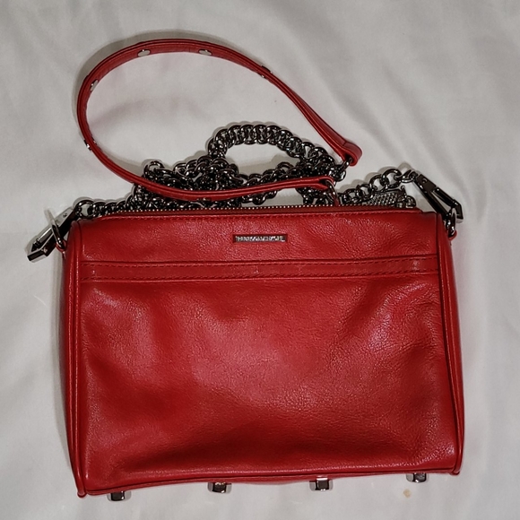 Rebecca Minkoff Mini Mac Red Crossbody Purse - Picture 2 of 5
